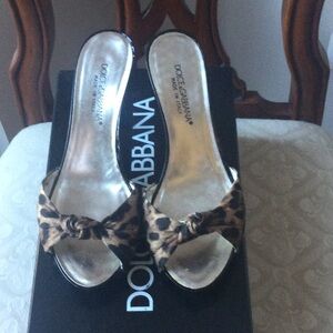 Dolce & Gabbana heels leopard print size 37.5